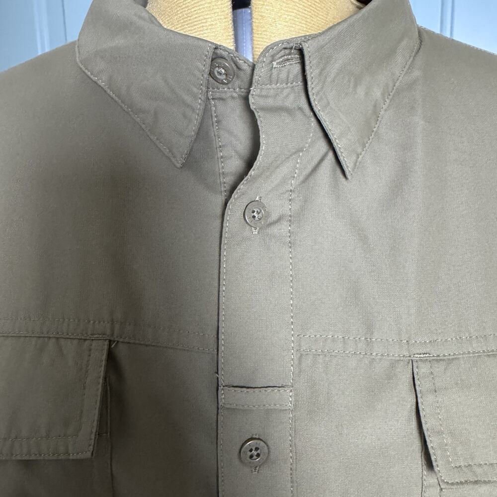 Habit Fishing Shirt Mens 3XL Tan Khaki Long Sleeve Vented Outdoors Hiking - Picture 7 of 10